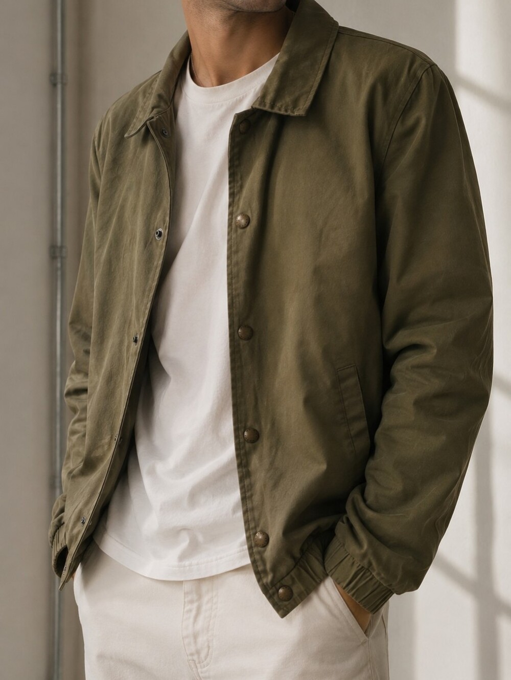 Noize Tan Utility Jacket Size Small